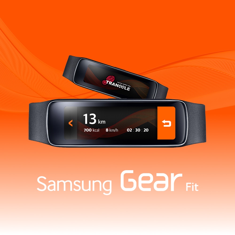Smart Watch Galaxy Gear fit 'Tranggle GPS’ 디자인 프로젝트